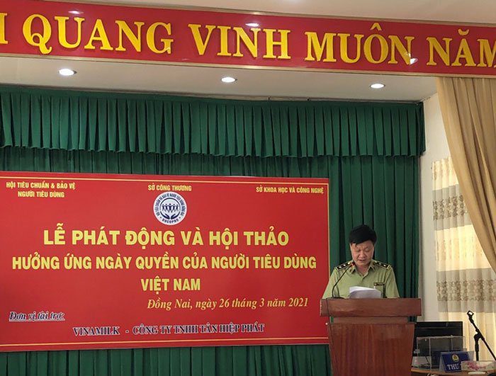 Cục quản lý thị trường tỉnh Đồng Nai phát biểu tại hội thảo