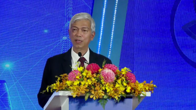 ​Phó Chủ tịch UBND TP.HCM Võ Văn Hoan phát biểu tại buổi Lễ tôn vinh, khen thưởng nhân ngày Doanh nhân Việt Nam 13/10/2022.