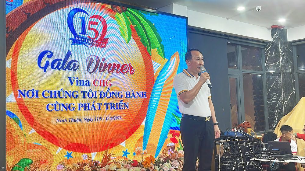 Vina CHG tổ chức lễ kỷ niệm 15 năm thành lập công ty và tiệc Gala Dinner