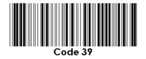 mã vạch thông dụng, mã vạch code 39