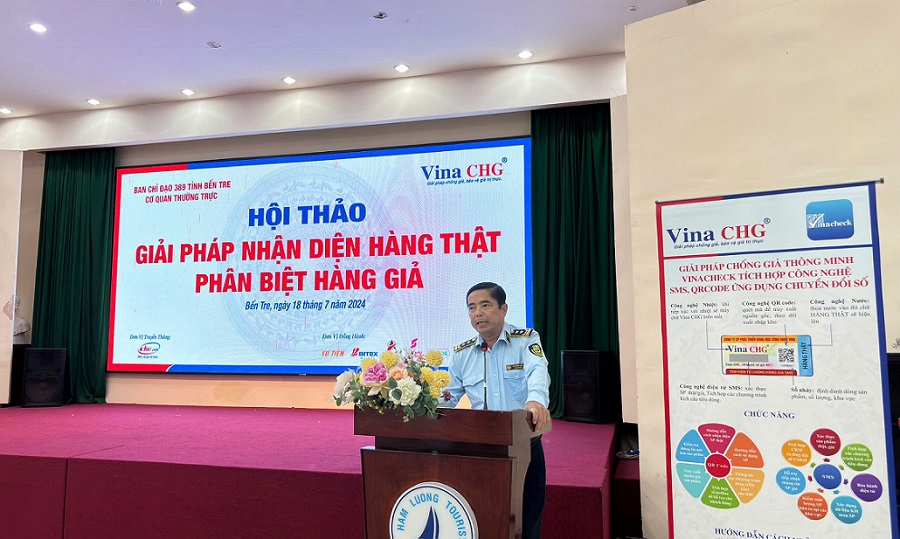 Hội thảo phân biệt hàng thât giả do Vina CHG phối hợp QLTT Bến Tre