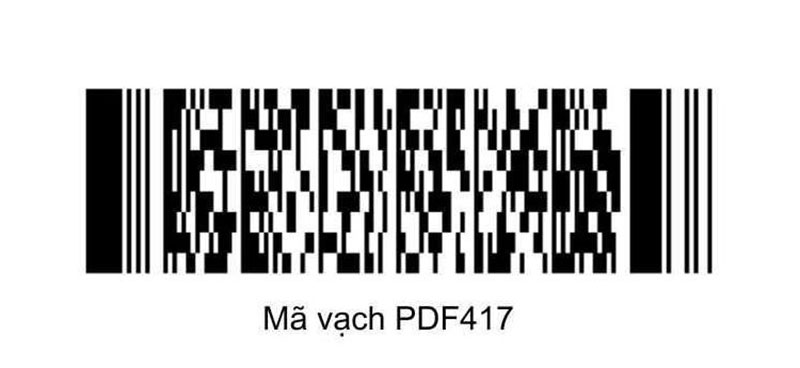 mã vạch PDF417