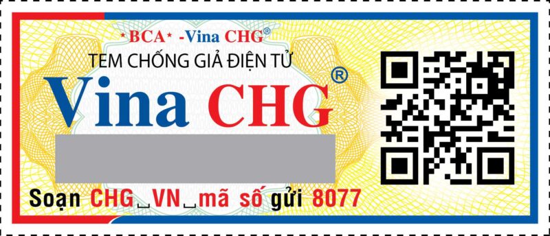 tem chống hàng giả Vina CHG, tem chống giả bỉm trẻ em