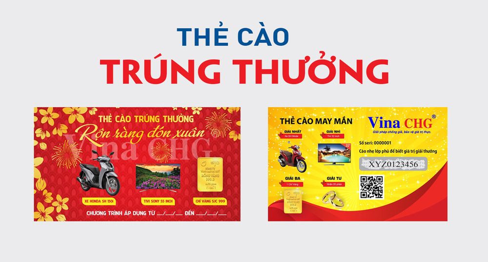 thẻ cào trúng thưởng