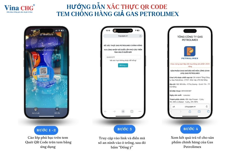 cách xác thực công nghệ qr code trên tem chống hàng giả petrolimex 