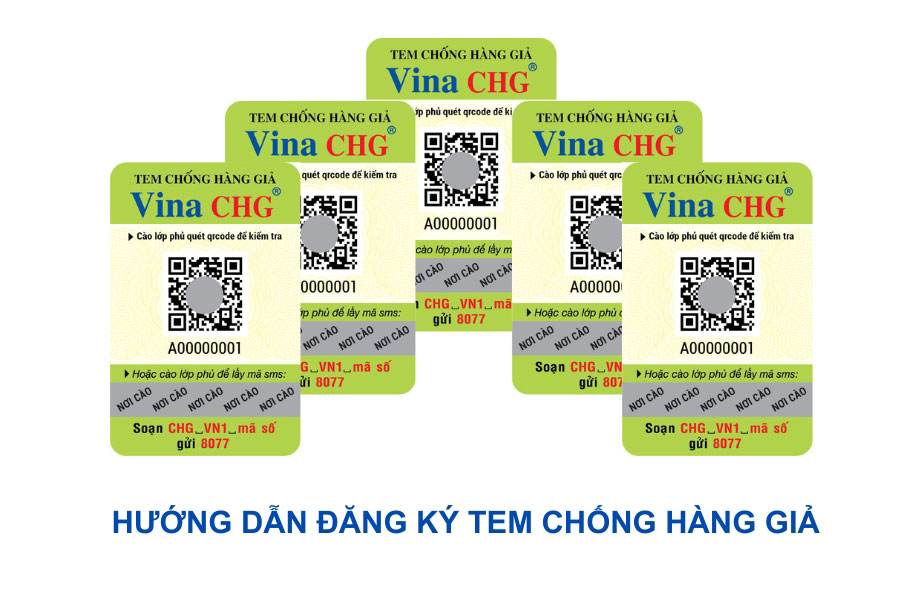 mẫu tem chống giả và chữ hướng dẫn đăng kí in tem chống hàng giả