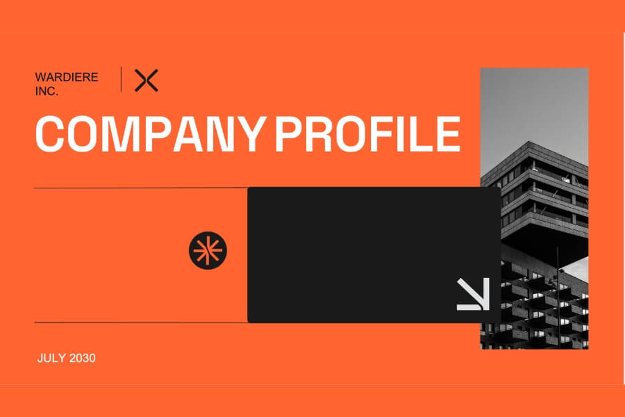 Mẫu profile công ty thanh lịch