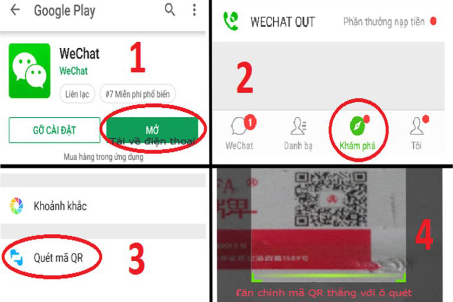 kiểm tra qr code nhôm xingfa trên ứng dụng wechat