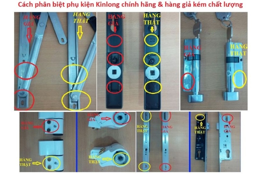 phụ kiện đi kèm nhôm xingfa