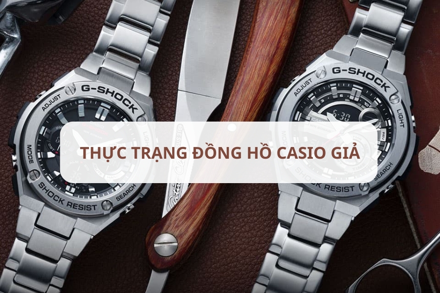 đồng hồ casio thật giả