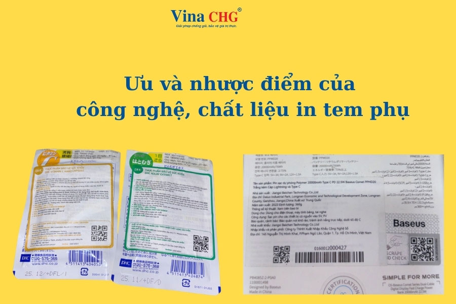 ưu nhược điểm tem phụ trên sản phẩm 