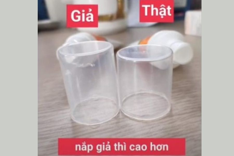 Nắp chai kem chống nắng La Roche Posay giữa giả và thật