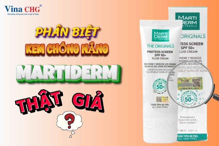 phân biệt kem chống nắng martiderm thật giả