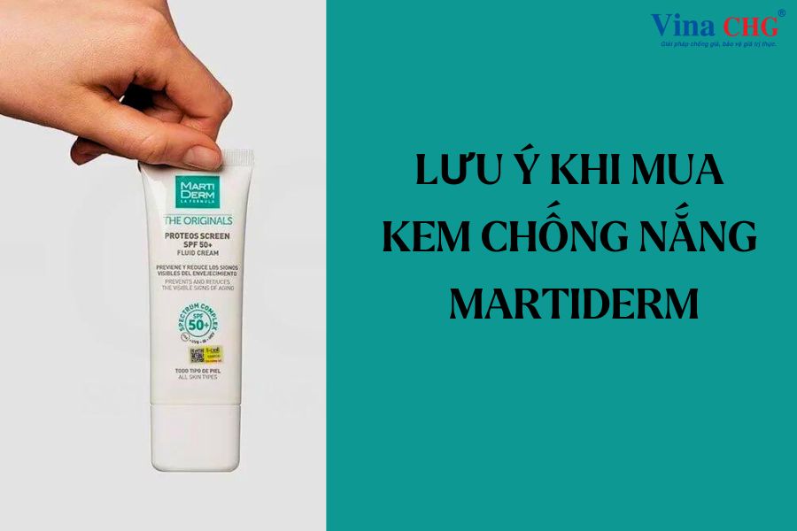 lưu ý khi mua kem chống nắng martiderm