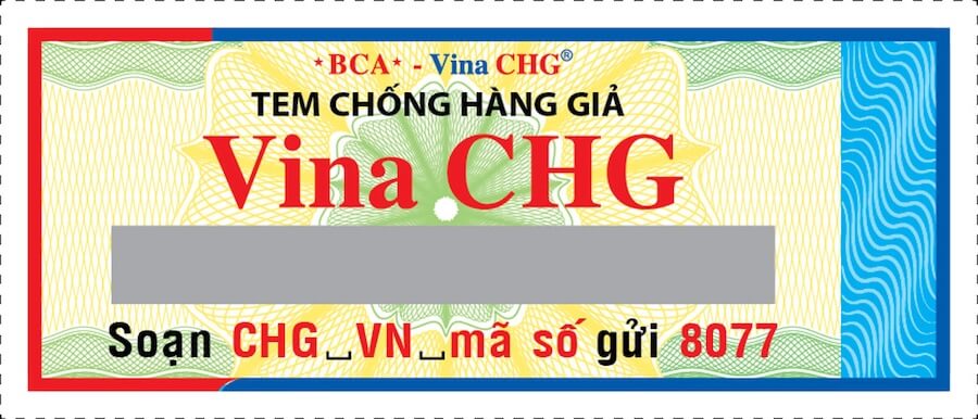 Mẫu tem SMS kết hợp công nghệ nước