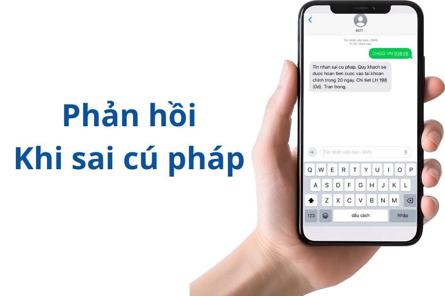 Phản hồi sai cú pháp