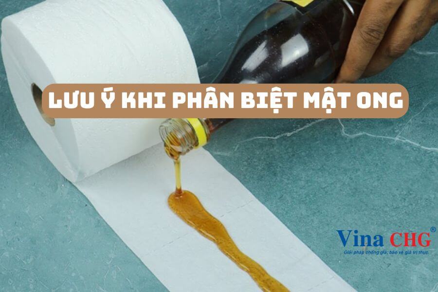 Sử dụng giấy thấm mật ong