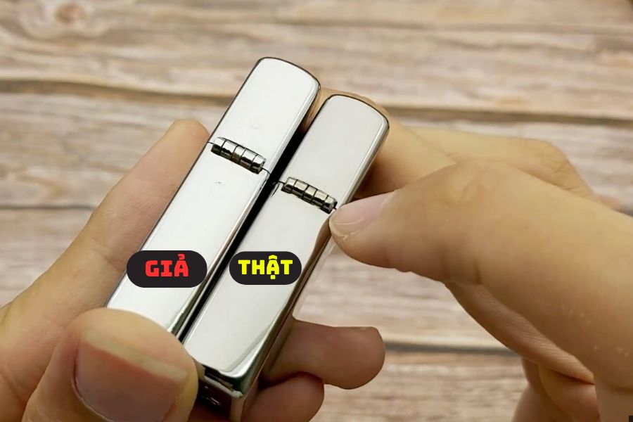 Phân biệt Zippo thật giả dựa trên bản lề