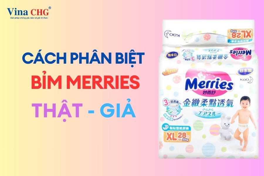 phân biệt bỉm merrises thật giả