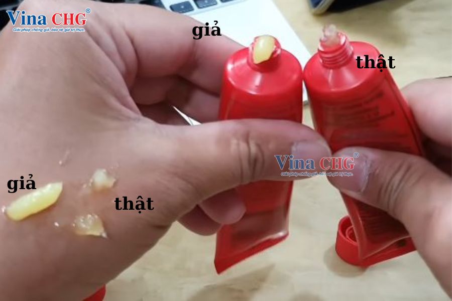 chất kem lucas thật giả