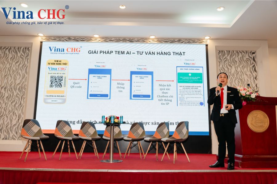 Ông Nguyễn Viết Hồng - Tổng Giám Đốc Công ty Vina CHG chia sẻ về tem AI