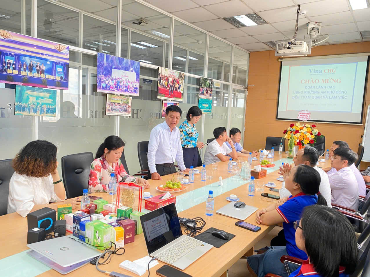 Chủ tịch Phường An Phú Đông phát biểu