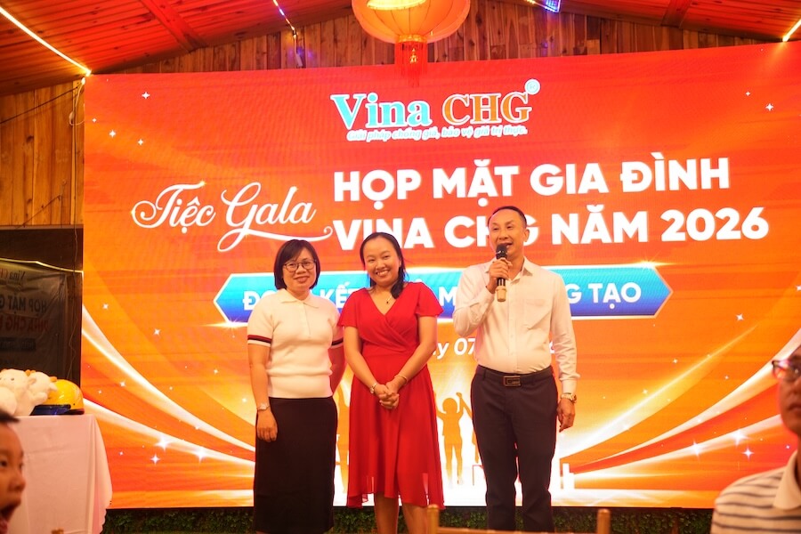 Tổng Giám Đốc Vina CHG phát biểu trong đêm Gala