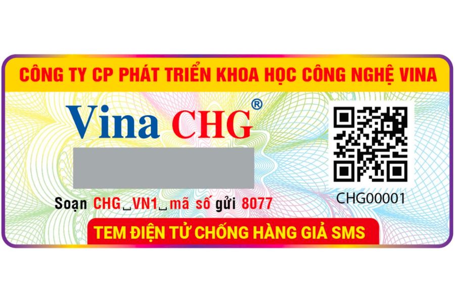 Tem nhãn chống giả Vina CHG