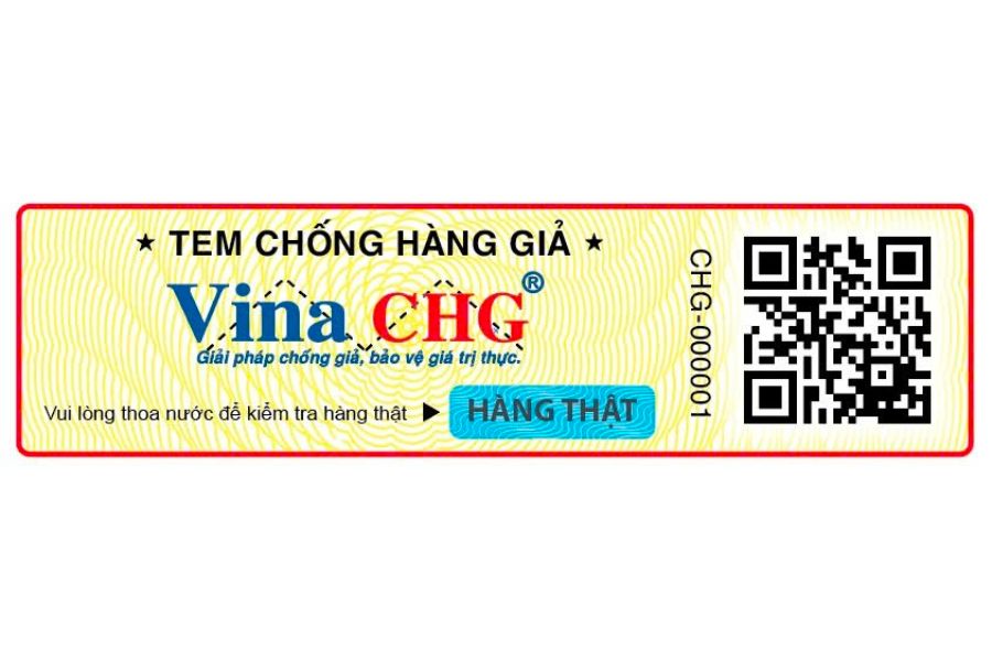 Loại tem chống giả do Vina CHG thiết kế