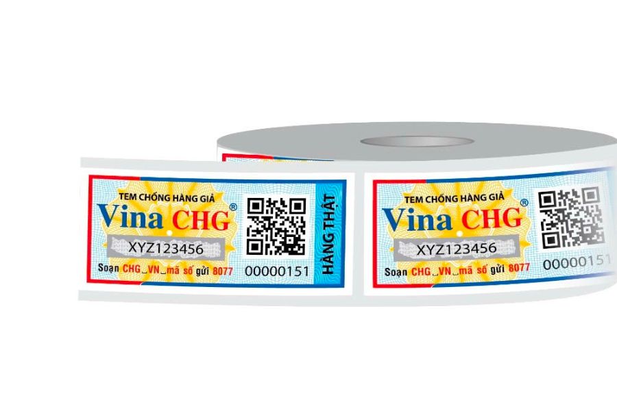 Tem nhãn cuộn của Vina CHG