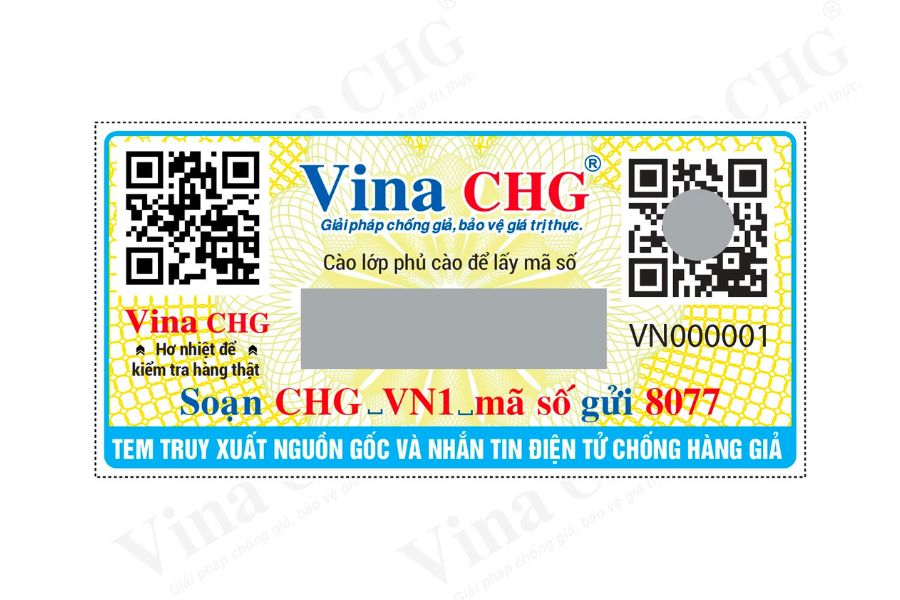 Tem chống hàng giả QR Code kết hợp SMS